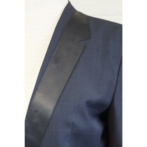 MAJE Women's Dulk Black Leather Trim Pant Suit size 38 Pants size 30 - Picture 3 of 13